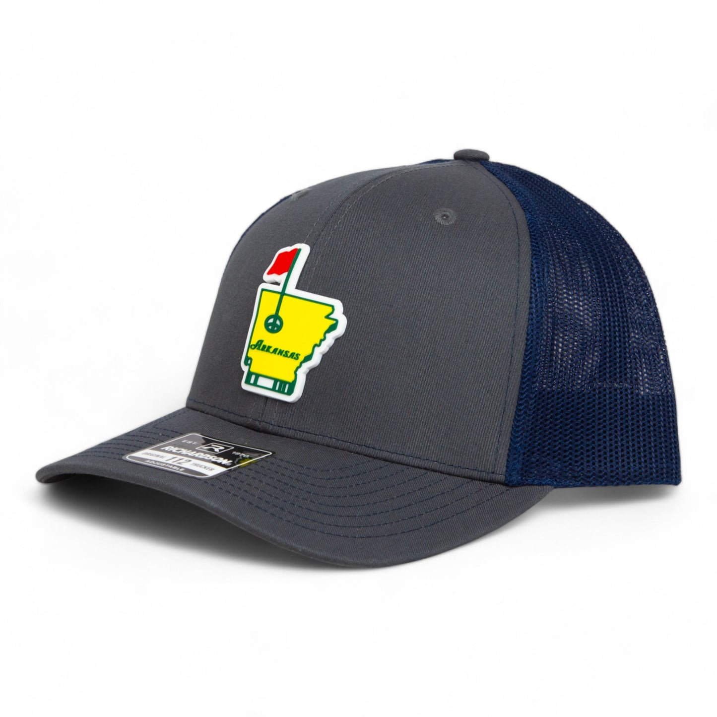 Arkansas Masters Golf 3D Snapback Trucker Hat- Charcoal/ Navy