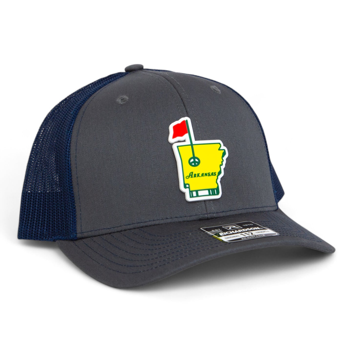 Arkansas Masters Golf 3D Snapback Trucker Hat- Charcoal/ Navy