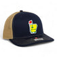 Arkansas Masters Golf 3D Snapback Trucker Hat- Navy/ Tan