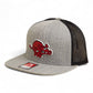 Arkansas Razorbacks 1970’s Classic 3D Wool Blend Flat Bill Hat- Heather Grey/ Black