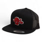 Arkansas Razorbacks 1970’s Classic 3D YP Snapback Flat Bill Trucker Hat- Black