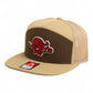 Arkansas Razorbacks 1970’s Classic 3D Snapback Seven-Panel Flat Bill Trucker Hat- Brown/ Tan