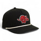 Arkansas Razorbacks 1970’s Classic 3D Five Panel Classic Rope Hat- Black/ White