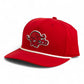 Arkansas Razorbacks 1970’s Classic 3D Five Panel Classic Rope Hat- Red/ White