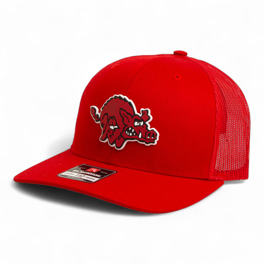 Arkansas Razorbacks 1970’s Classic 3D Snapback Trucker Hat- Red