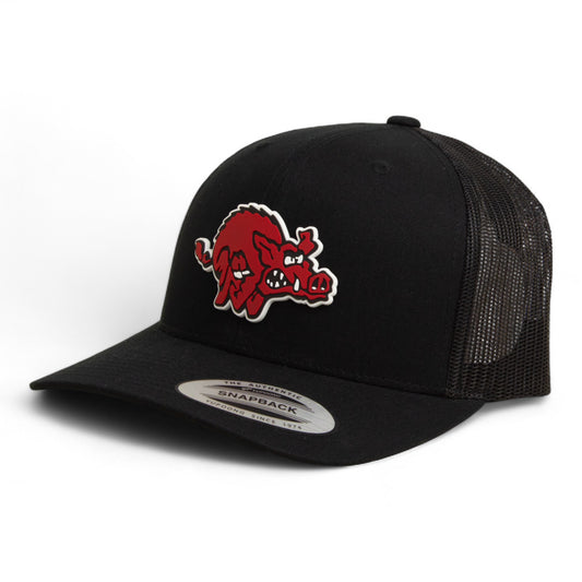 Arkansas Razorbacks 1970’s Classic 3D YP Snapback Trucker Hat- Black