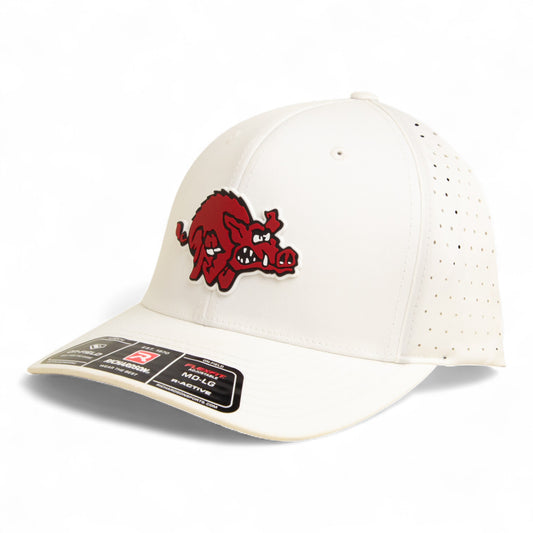 Arkansas Razorbacks 1970’s Classic 3D Laser Perf R-Flex Cap- White