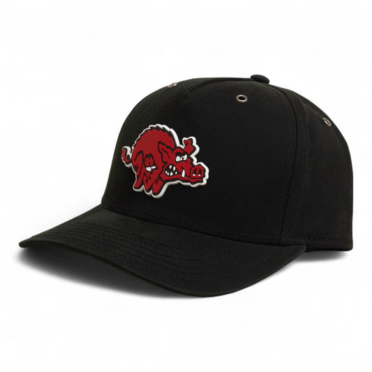 Arkansas Razorbacks 1970’s Classic 3D Snapback Canvas Hat- Black