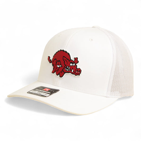 Arkansas Razorbacks 1970’s Classic 3D Snapback Trucker Hat- White