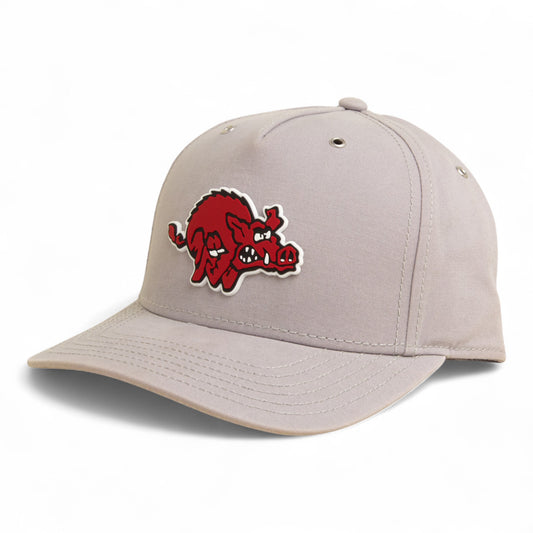 Arkansas Razorbacks 1970’s Classic 3D Snapback Canvas Hat- Grey