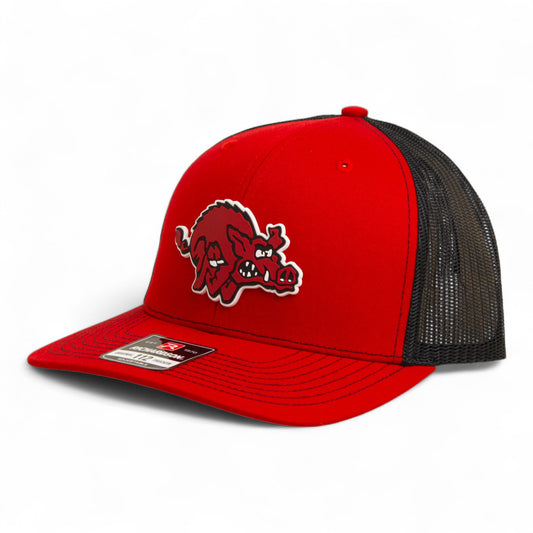 Arkansas Razorbacks 1970’s Classic 3D Snapback Trucker Hat- Red/ Black