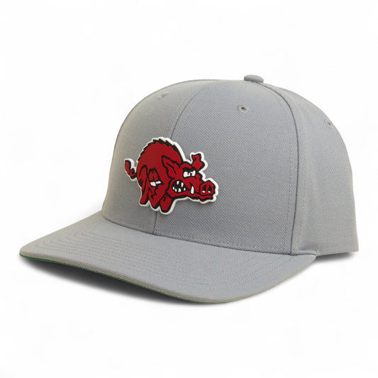 Arkansas Razorbacks 1970’s Classic 3D Snapback Surge Trucker Hat- Grey