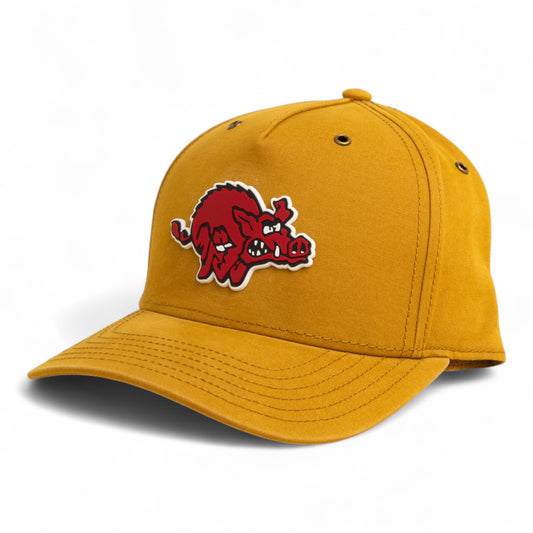 Arkansas Razorbacks 1970’s Classic 3D Snapback Canvas Hat- Wheat