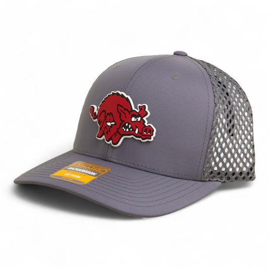 Arkansas Razorbacks 1970’s Classic 3D Snapback Tilikum Trucker Hat- Charcoal