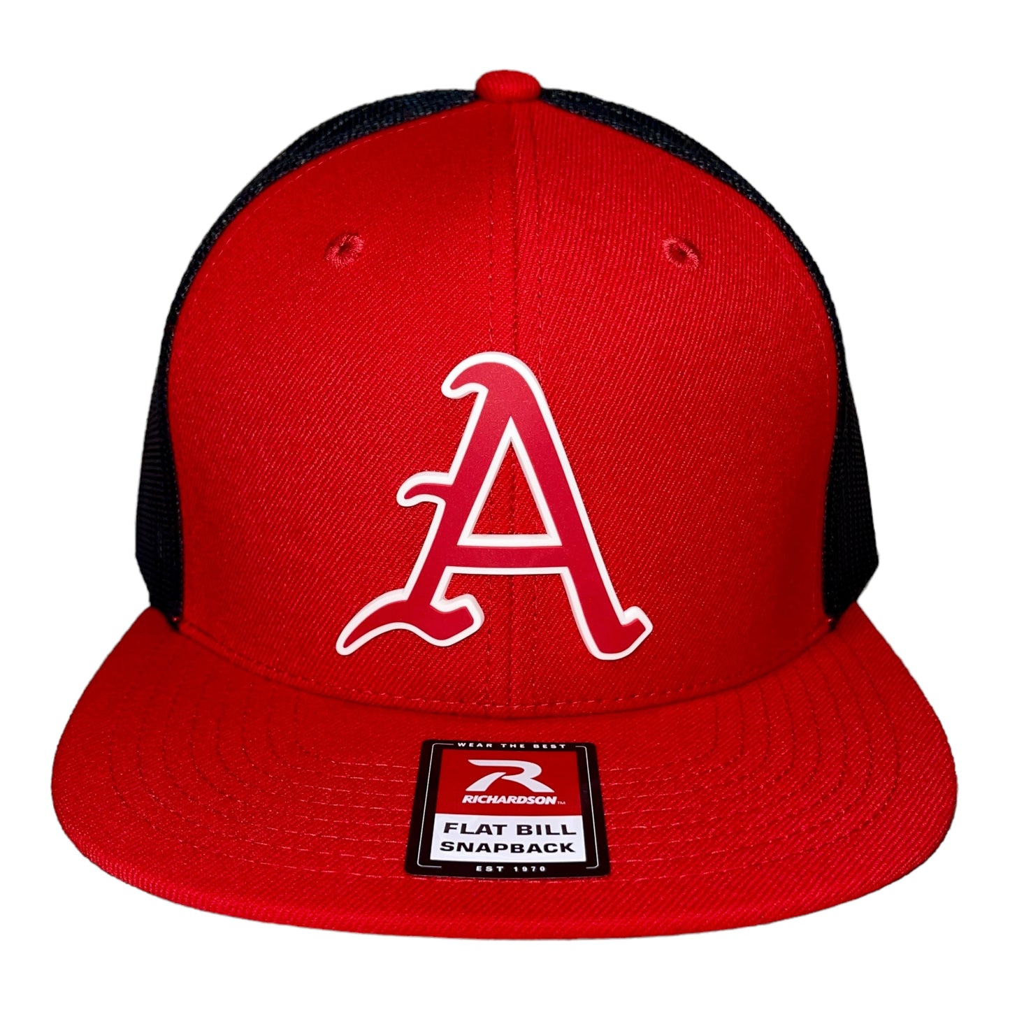 Arkansas Razorbacks Baseball A 3D Wool Blend Flat Bill Hat- Red/ Black