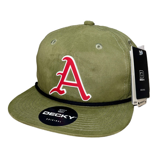 Arkansas Razorbacks Baseball A 3D Classic Rope Hat- Loden/ Black