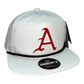 Arkansas Razorbacks Baseball A 3D Classic Rope Hat- White/ Black