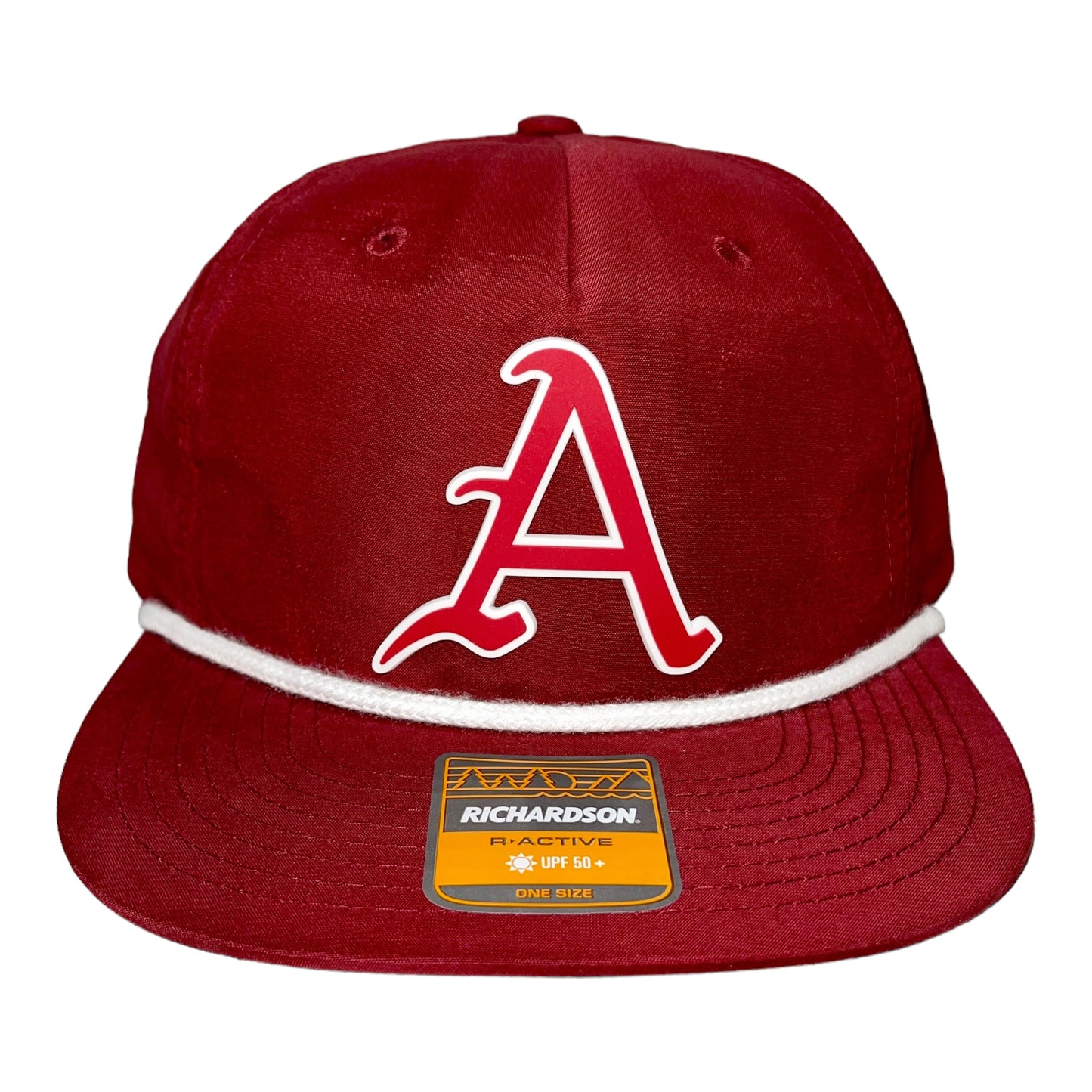 Arkansas Razorbacks Baseball A 3D Classic Rope Hat- Cardinal/ White