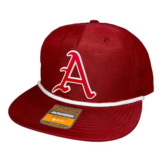 Arkansas Razorbacks Baseball A 3D Classic Rope Hat- Cardinal/ White