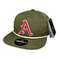 Arkansas Razorbacks Baseball A 3D Classic Rope Hat- Olive/ White