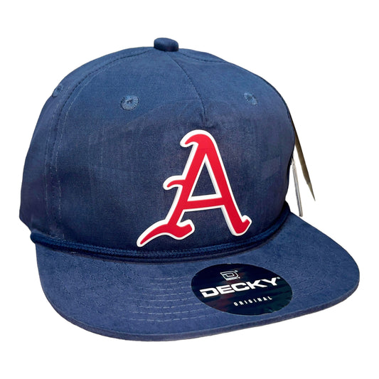 Arkansas Razorbacks Baseball A 3D Classic Rope Hat- Navy