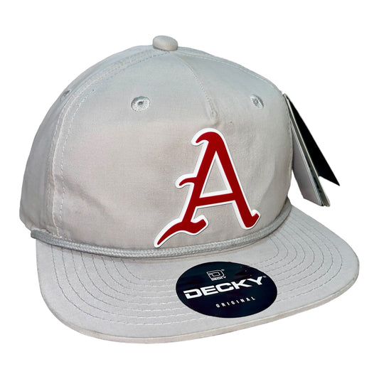 Arkansas Razorbacks Baseball A 3D Classic Rope Hat- Grey