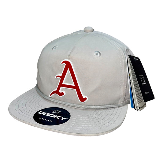 Arkansas Razorbacks Baseball A 3D Classic Rope Hat- Grey