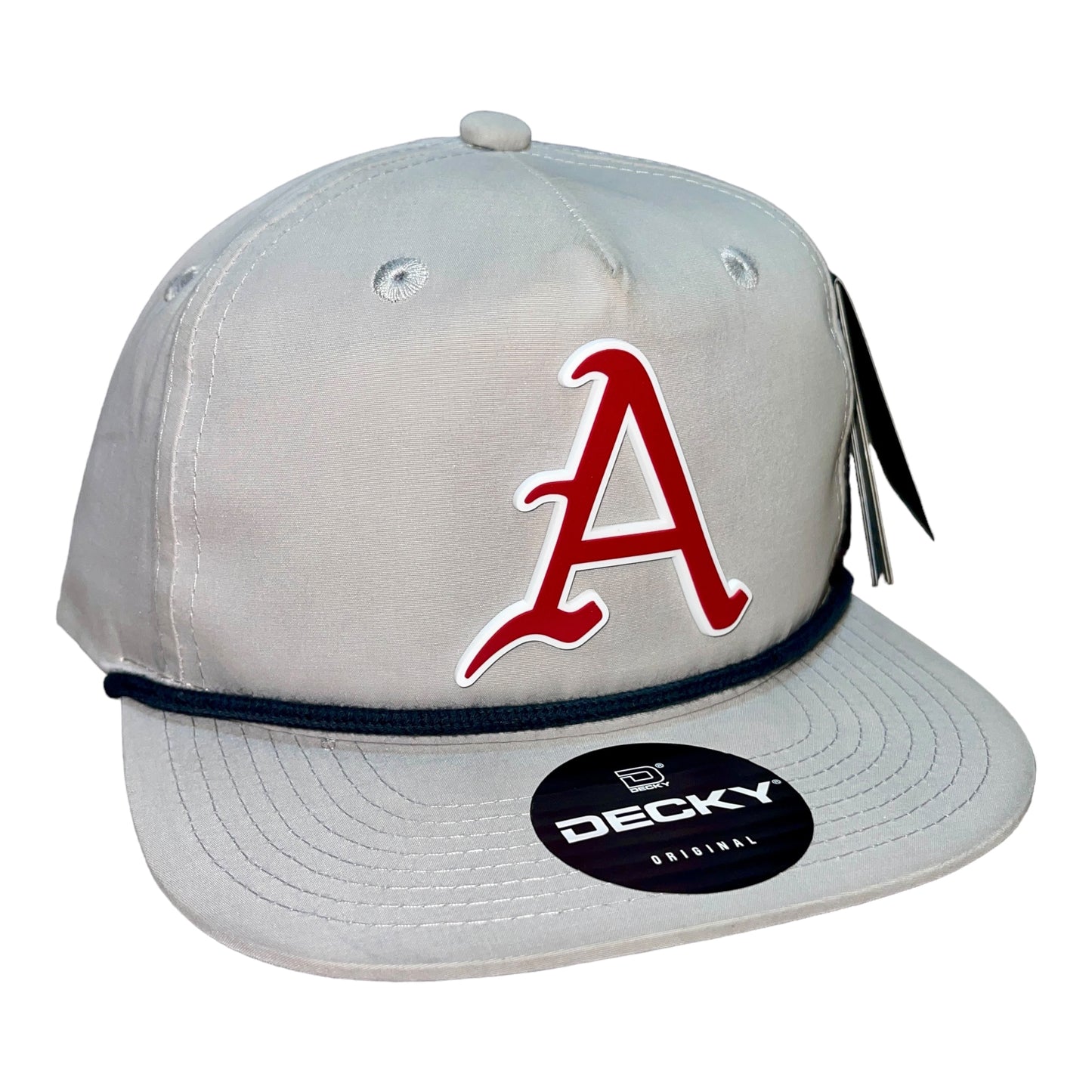Arkansas Razorbacks Baseball A 3D Classic Rope Hat- Grey/ Charcoal
