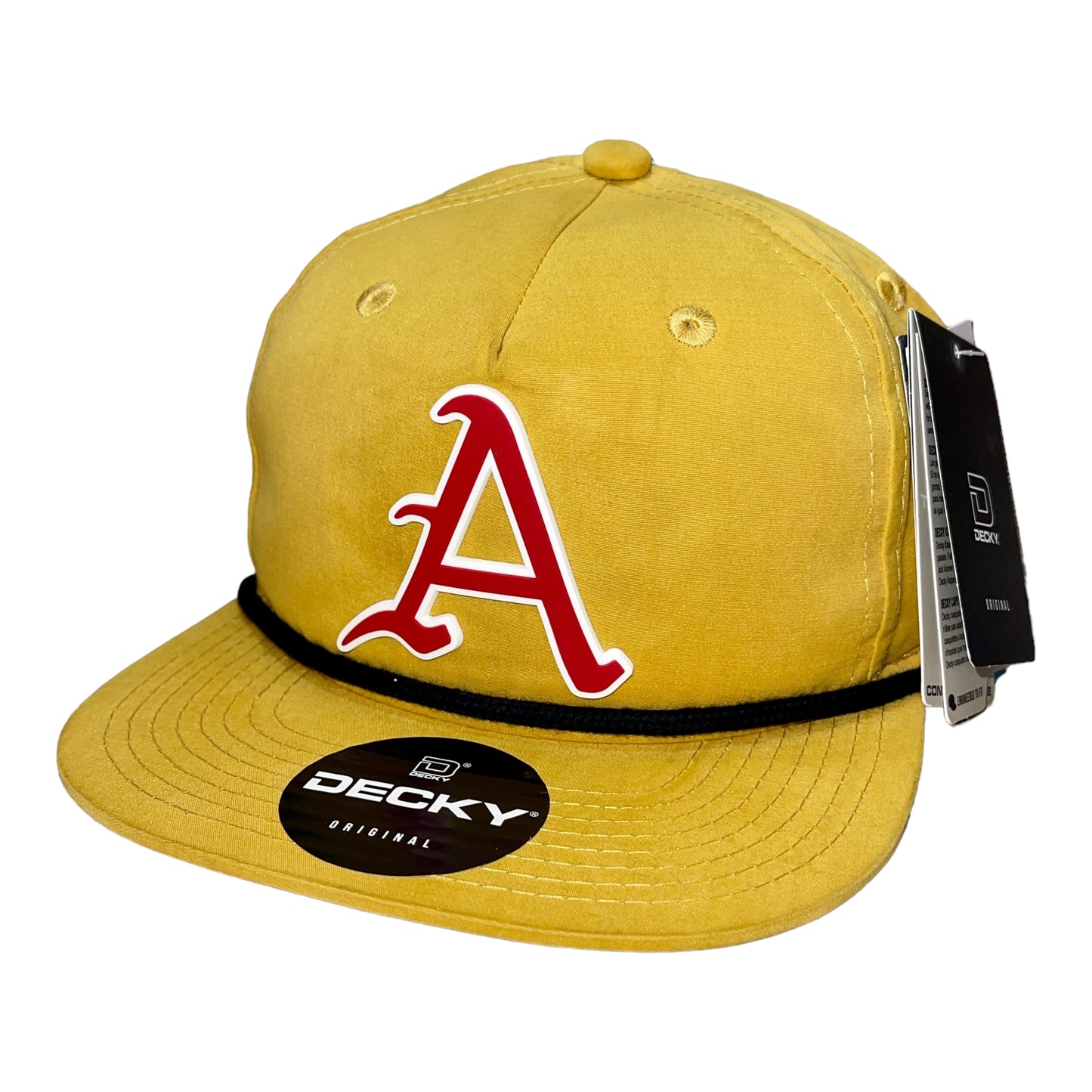 Arkansas Razorbacks Baseball A 3D Classic Rope Hat- Biscuit/ Black