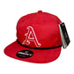 Arkansas Razorbacks Baseball A 3D Classic Rope Hat- Red/ Black