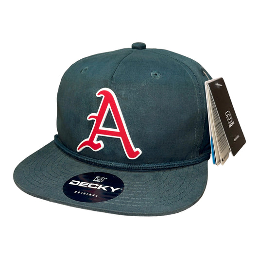 Arkansas Razorbacks Baseball A 3D Classic Rope Hat- Charcoal