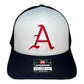 Arkansas Razorbacks Baseball A 3D Snapback Trucker Hat- White/ Black