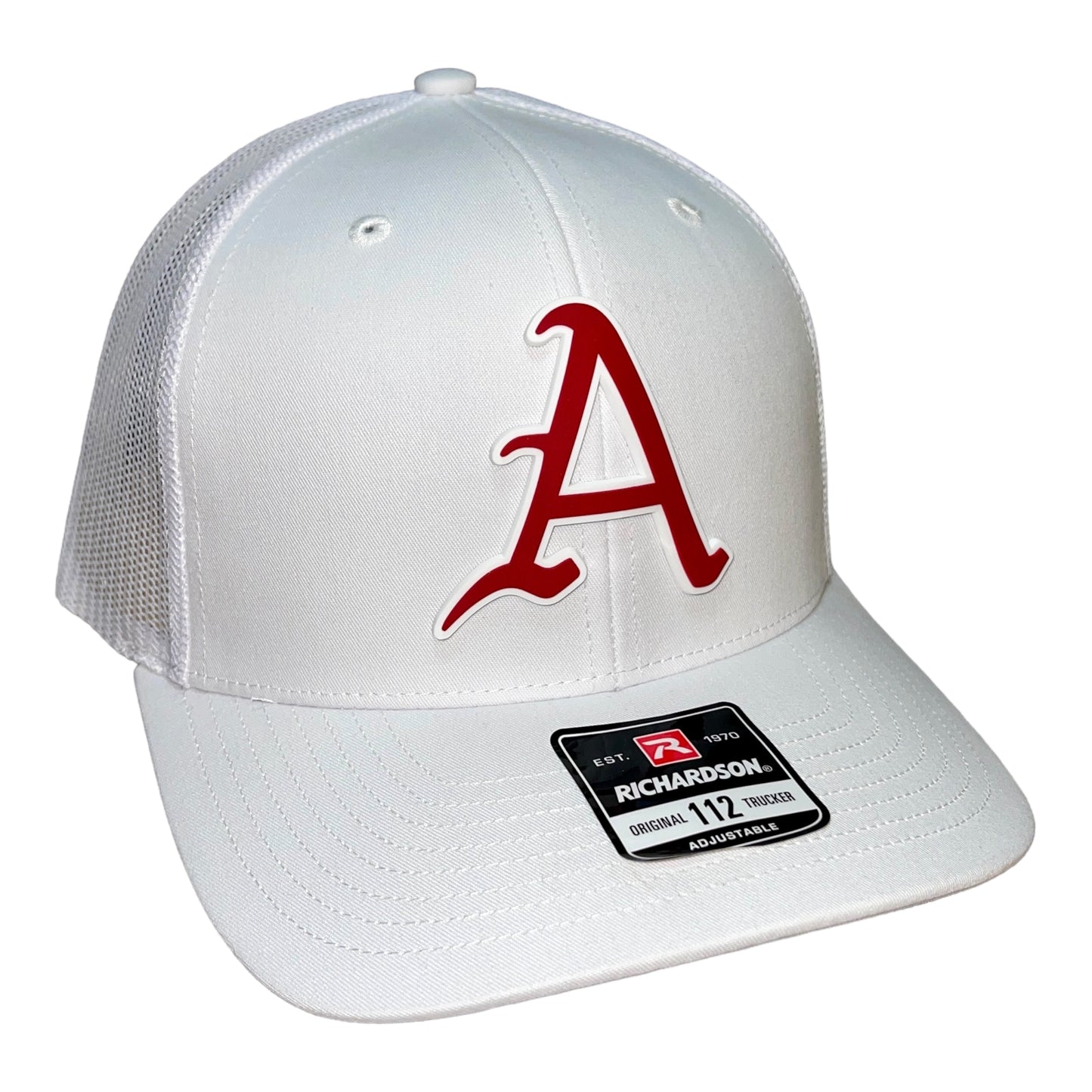 Arkansas Razorbacks Baseball A 3D Snapback Trucker Hat- White