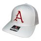 Arkansas Razorbacks Baseball A 3D Snapback Trucker Hat- White