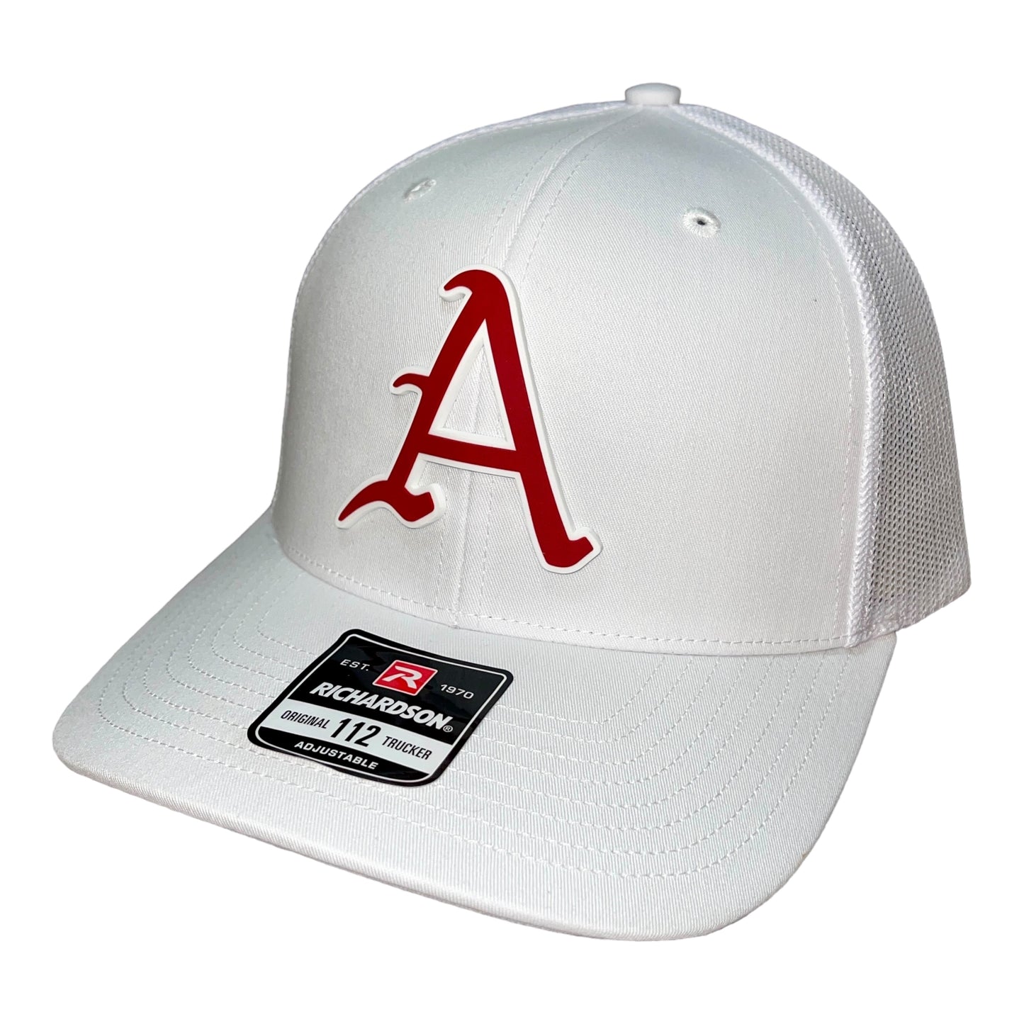 Arkansas Razorbacks Baseball A 3D Snapback Trucker Hat- White