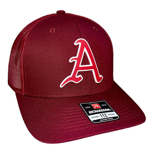 Arkansas Razorbacks Baseball A 3D Snapback Trucker Hat- Cardinal