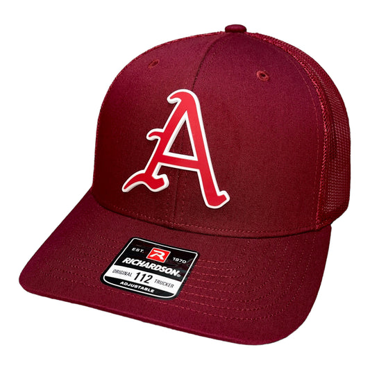 Arkansas Razorbacks Baseball A 3D Snapback Trucker Hat- Cardinal