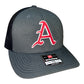 Arkansas Razorbacks Baseball A 3D Snapback Trucker Hat- Charcoal/ Black