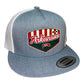 Arkansas Razorbacks Baseball Heritage Series 3D YP Snapback Flat Bill Trucker Hat- Heather Grey/ White