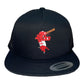 Arkansas Razorbacks Baseball Ribby YP Snapback Flat Bill Trucker Hat- Black