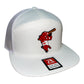 Arkansas Razorbacks Baseball Ribby 3D Snapback Seven-Panel Trucker Hat- White