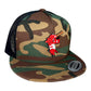 Arkansas Razorbacks Baseball Ribby YP Snapback Flat Bill Trucker Hat- Army Camo/ Black