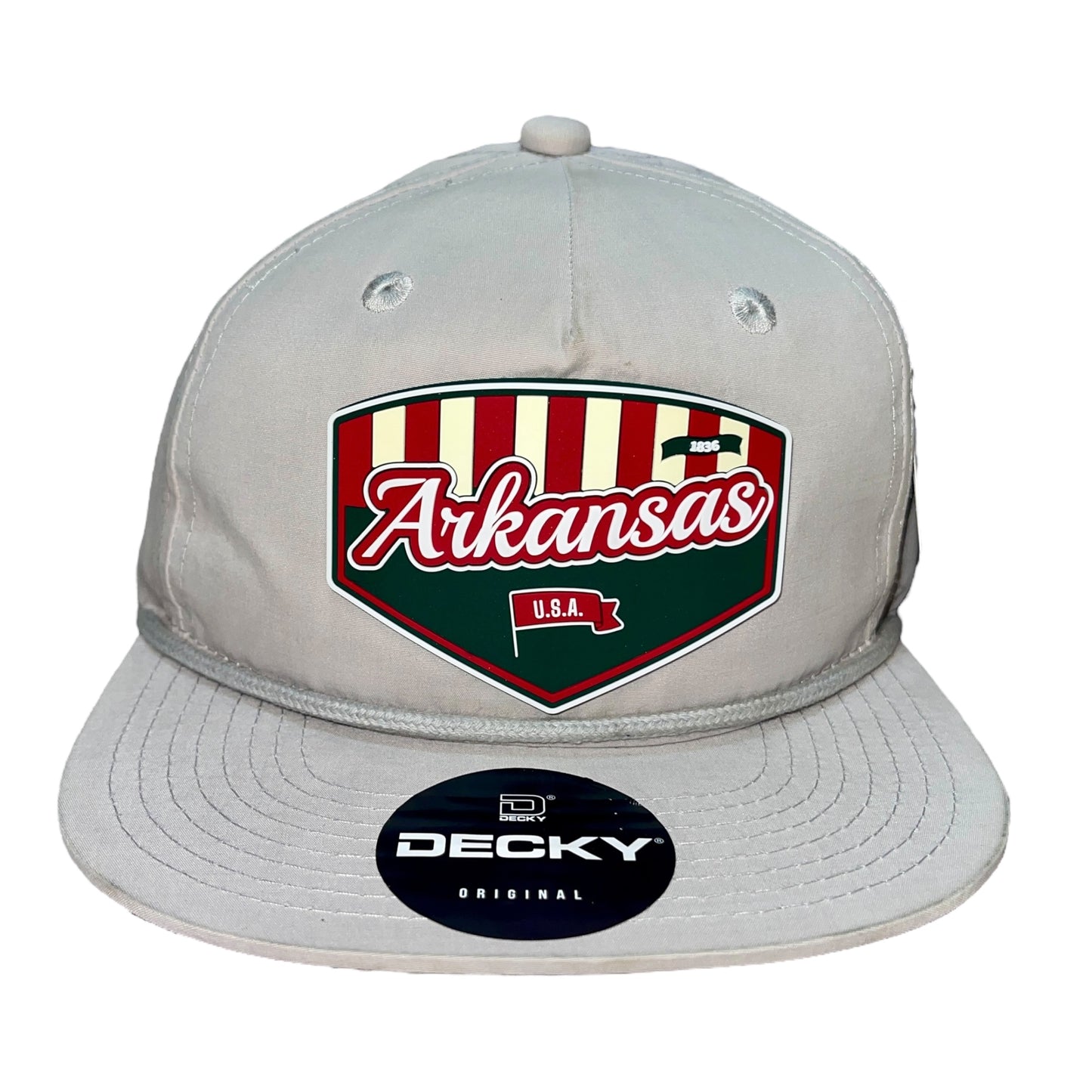 Arkansas Razorbacks Baseball Heritage Series 3D Classic Rope Hat- Grey