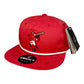 Arkansas Razorbacks Baseball Ribby at Bat 3D Classic Rope Hat- Red/ White