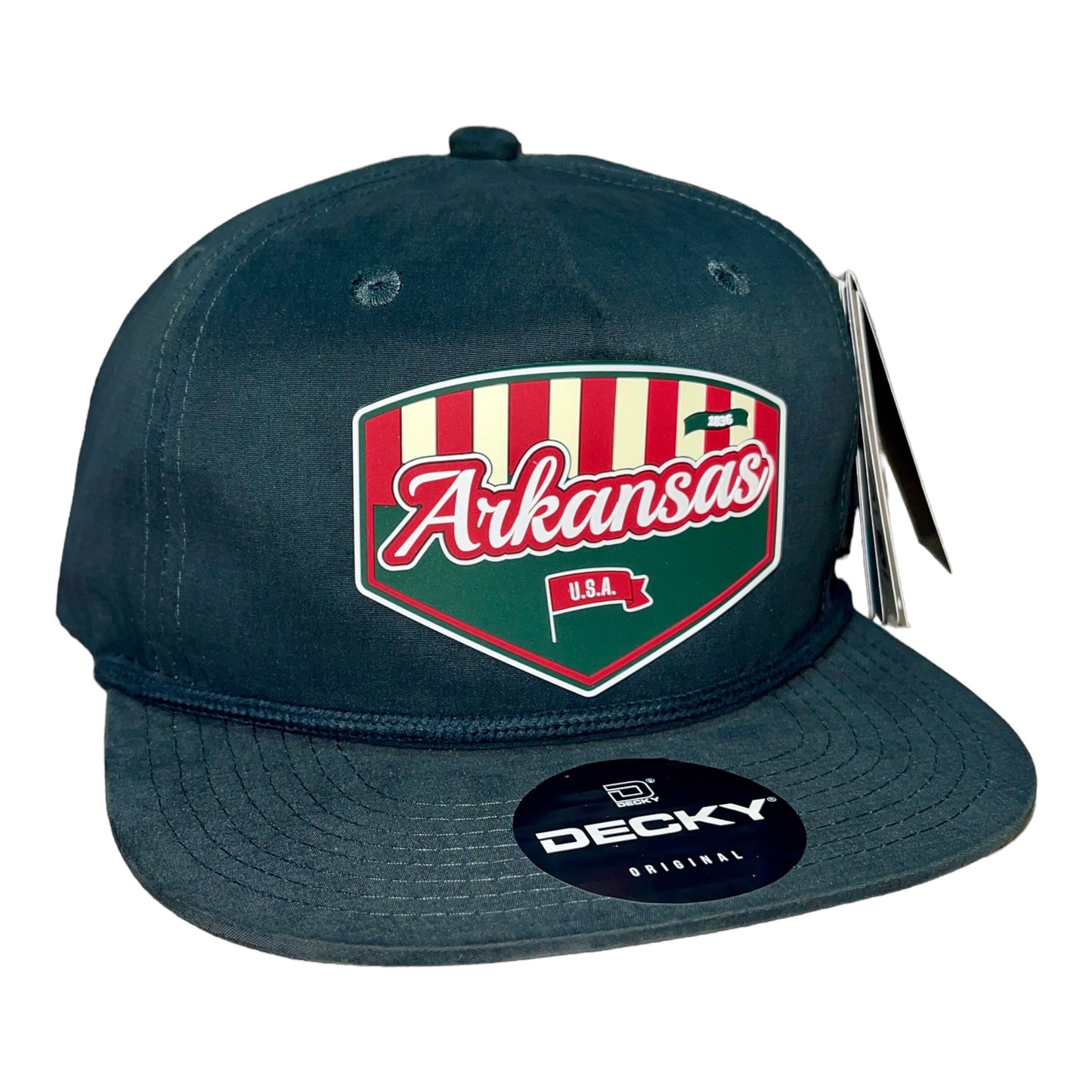 Arkansas Razorbacks Baseball Heritage Series 3D Classic Rope Hat- Charcoal