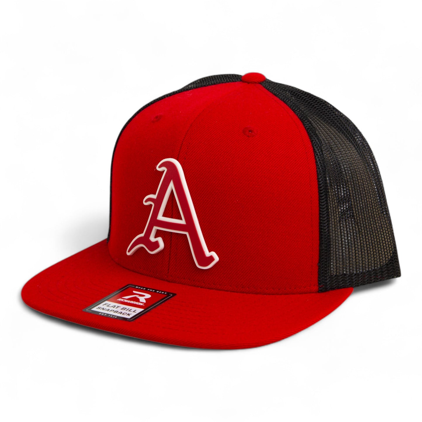 Arkansas Razorbacks Baseball Script A 2025 College World Series 3D Wool Blend Flat Bill Hat- Red/ Black