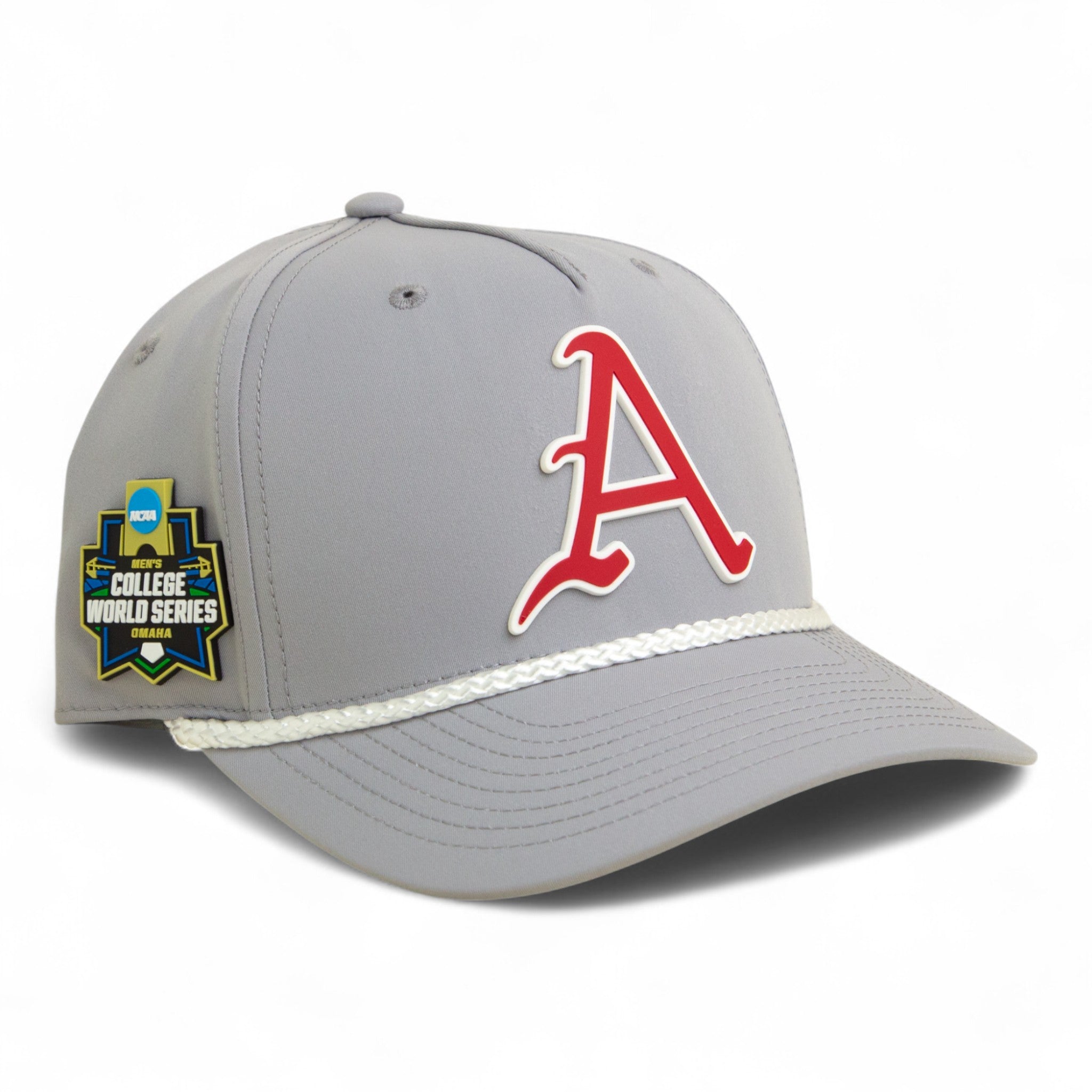 Arkansas Razorback Rope Font ArkansasRazorbacksBaseballScriptA2025CollegeWorldSeriesRopeHat_10 ...