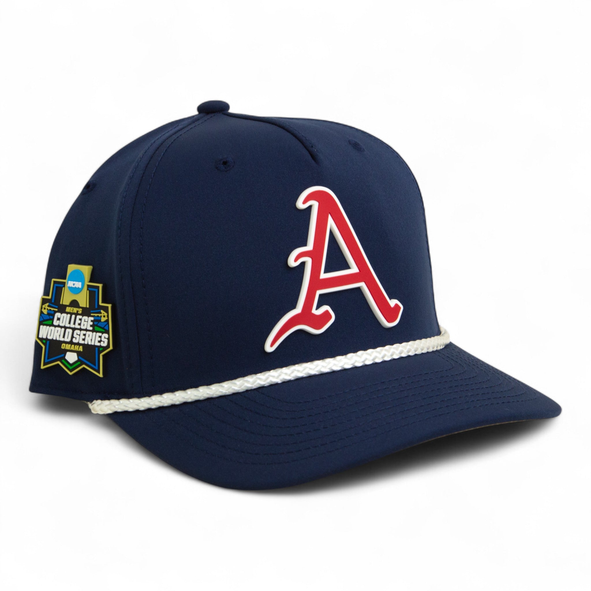 ArkansasRazorbacksBaseballScriptA2025CollegeWorldSeriesRopeHat_19 ...