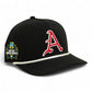 Arkansas Razorbacks Baseball Script A 2025 College World Series 3D Five Panel Classic Rope Hat- Black/ White