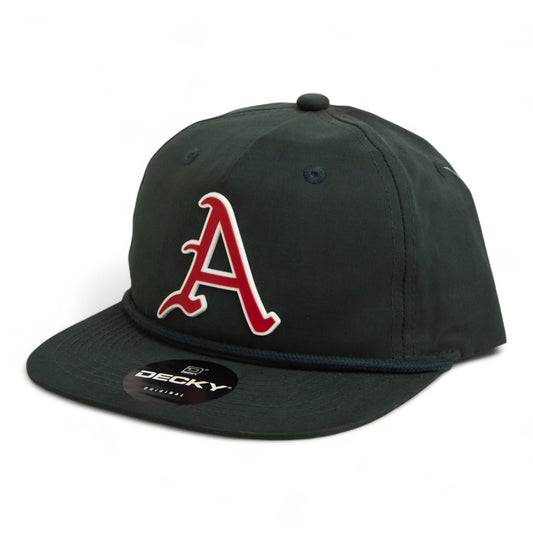 Arkansas Razorbacks Baseball Script A 2025 College World Series 3D Classic Rope Hat- Charcoal